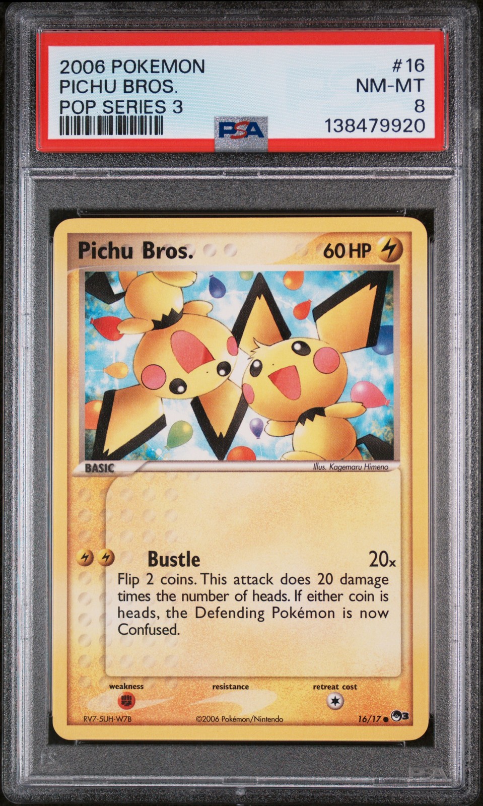 2006 Pokemon Pop Series 3 Pichu Bros. 16