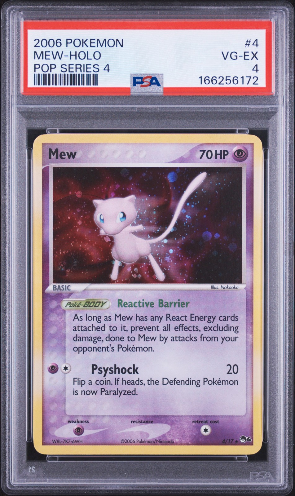 2006 Pokemon Pop Series 4 Mew-Holo 4