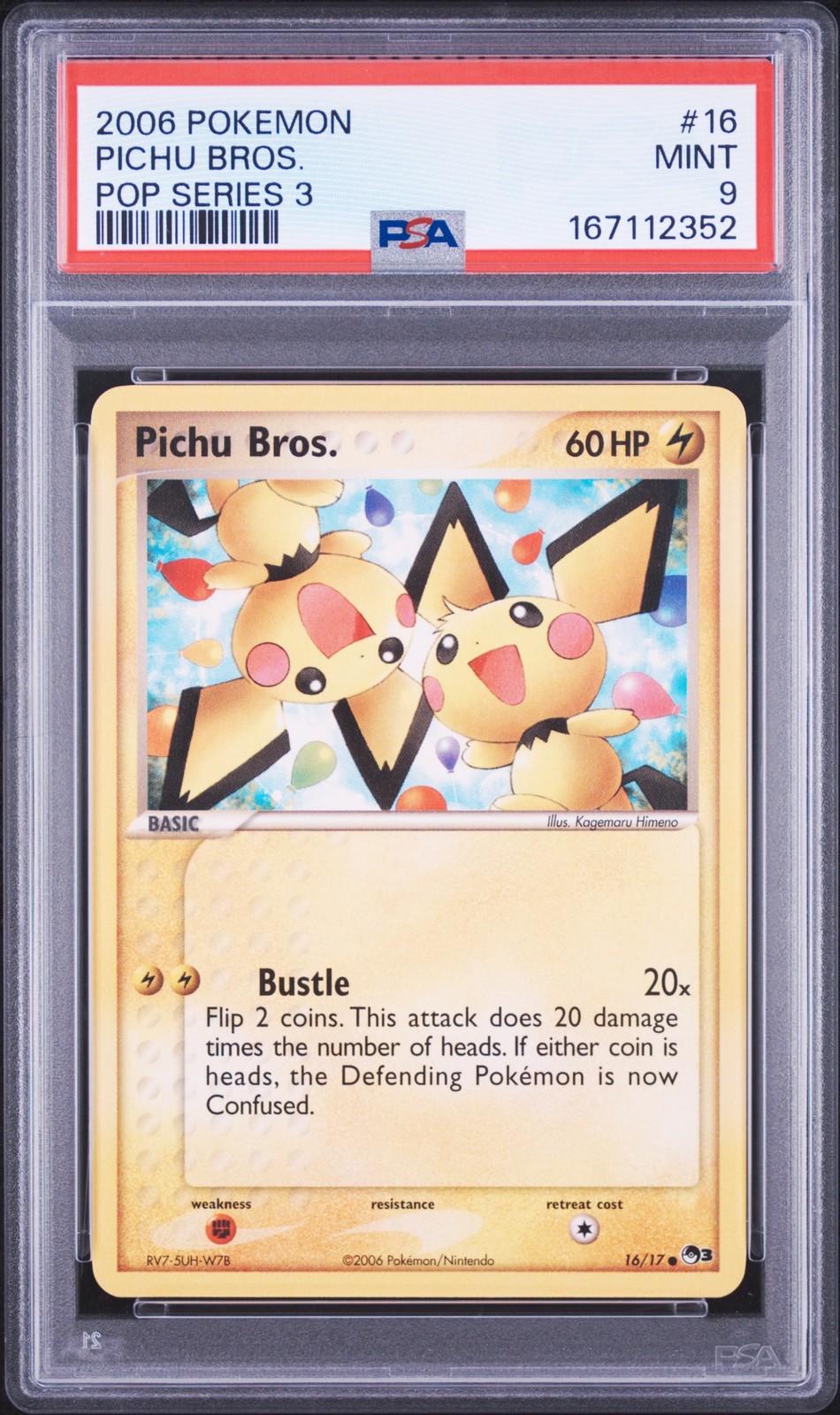 2006 Pokemon Pop Series 3 Pichu Bros. 16