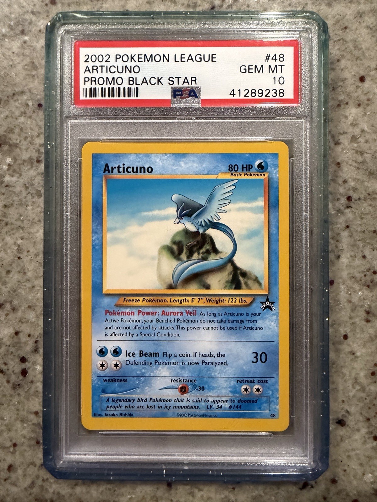 2002 Pokemon League Promo Black Star Articuno 48