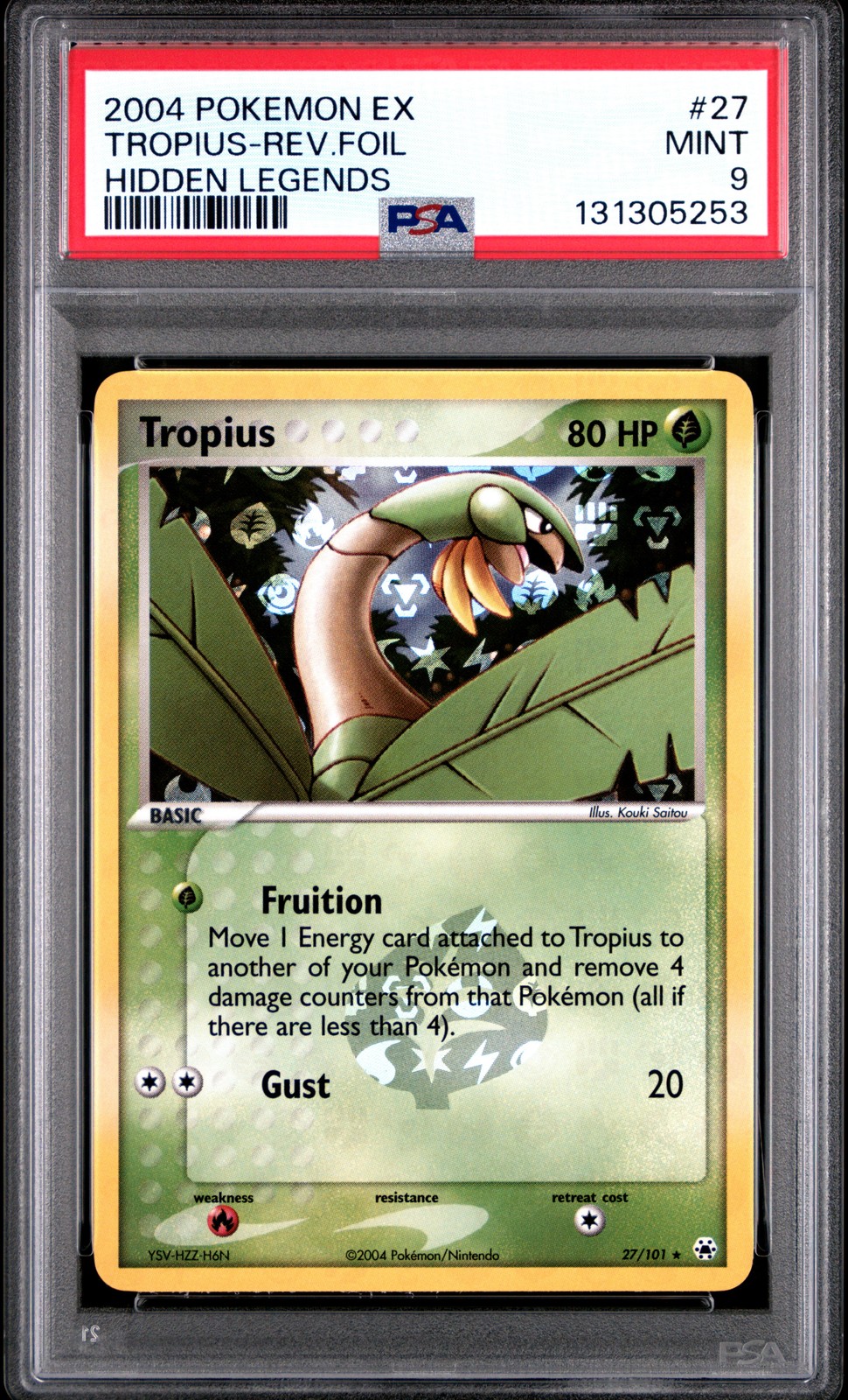 2004 Pokemon EX Hidden Legends Tropius-Reverse Foil 27