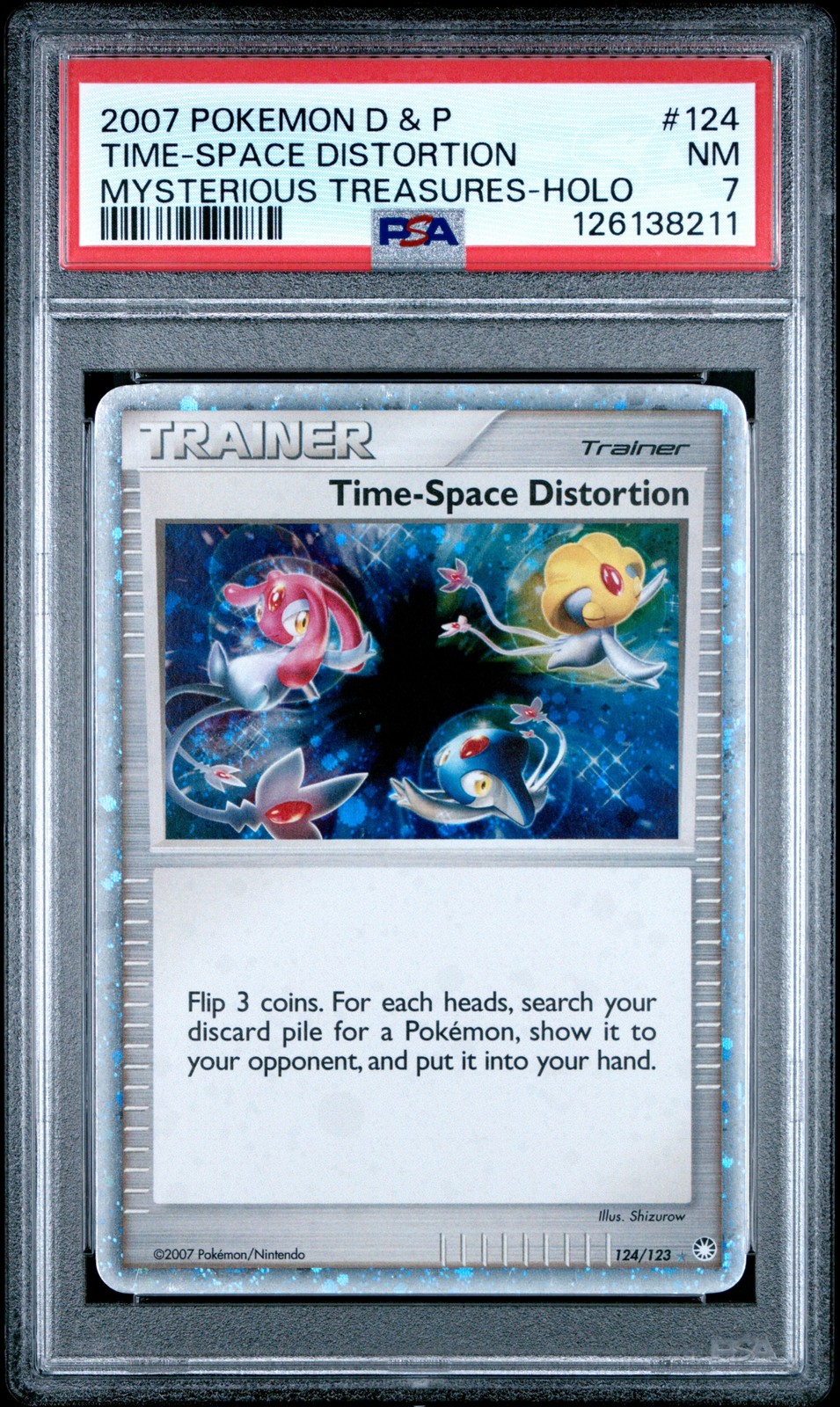 2007 Pokemon Diamond & Pearl Mysterious Treasures Time-Space Distortion-Holo 124