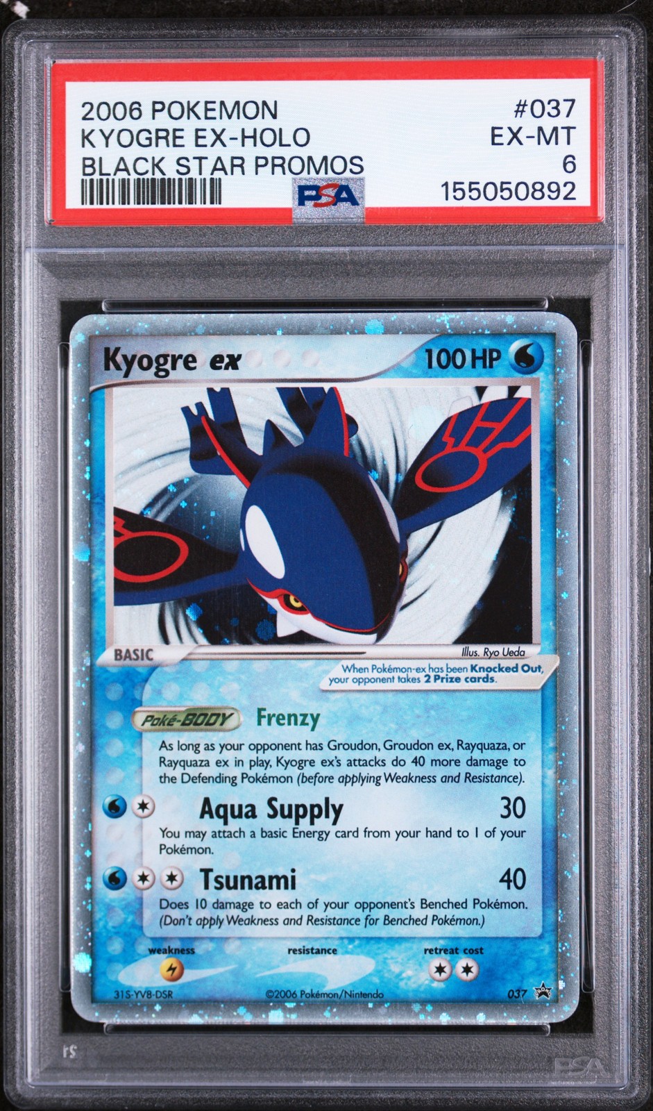 2006 Pokemon Black Star Promos Kyogre EX-Holo 037
