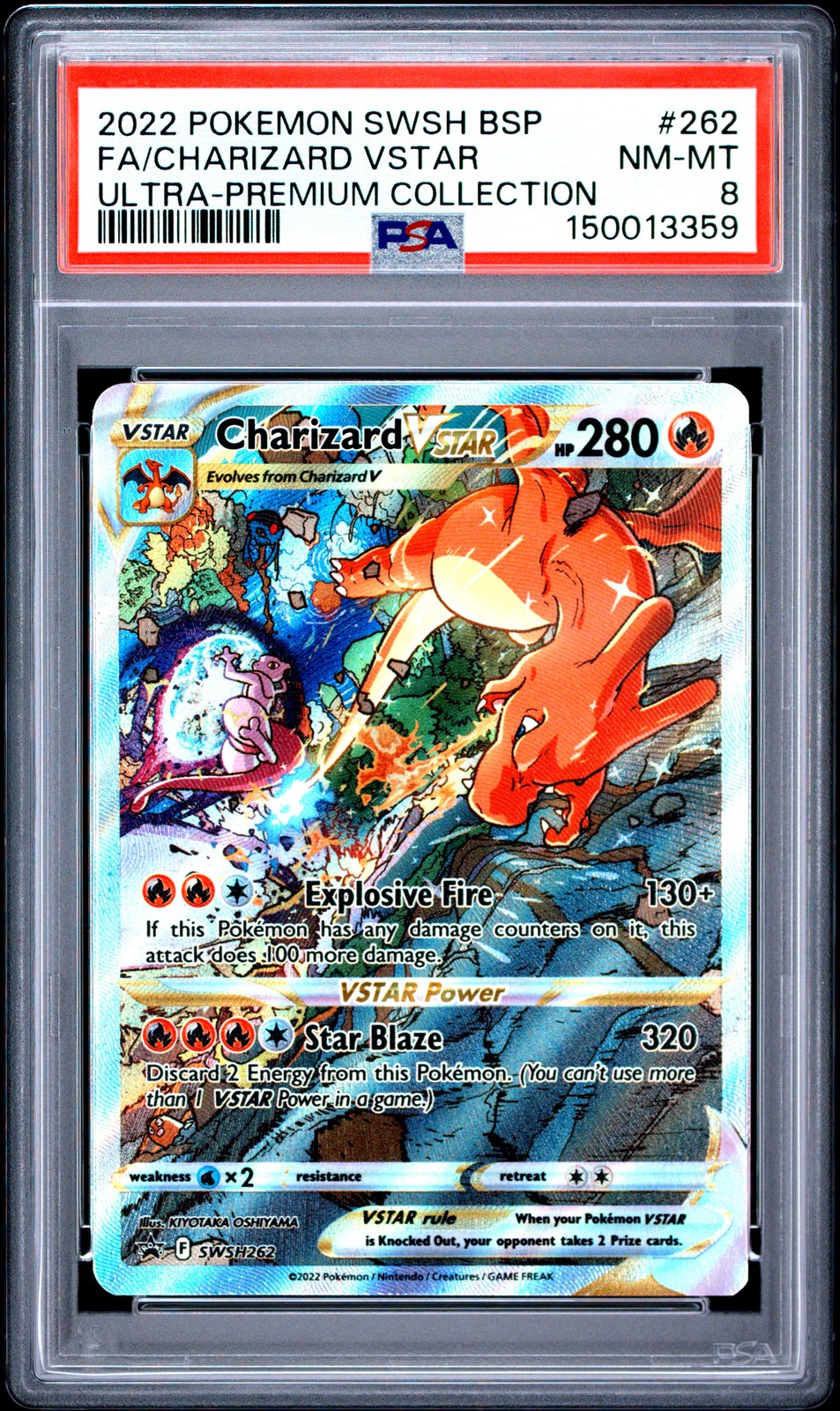 2022 Pokemon Swsh Black Star Promo Full Art/Charizard Vstar Sword & Shield Ultra-Premium Collection-Charizard 262