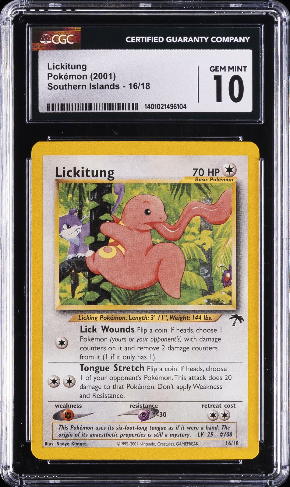 2001 Southern Islands - English Lickitung  16/18