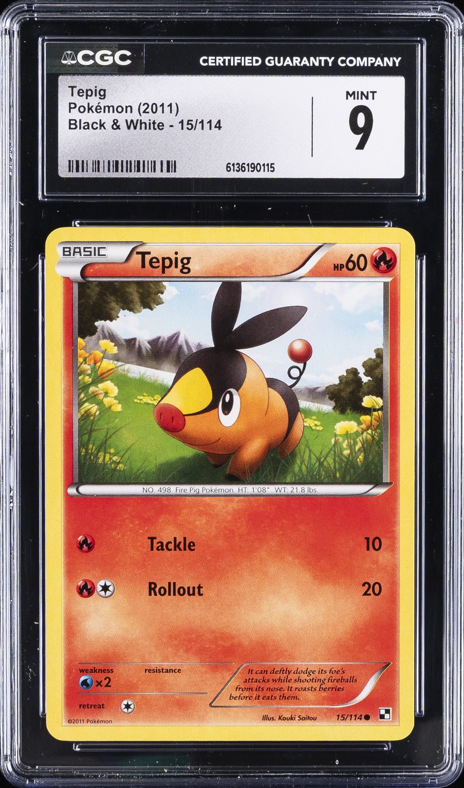 2011 Black & White - English Tepig Common 15/114