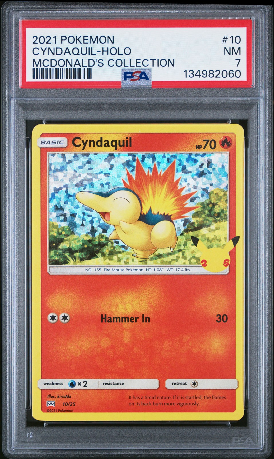 2021 Pokemon Mcdonald's Collection Cyndaquil-Holo 10