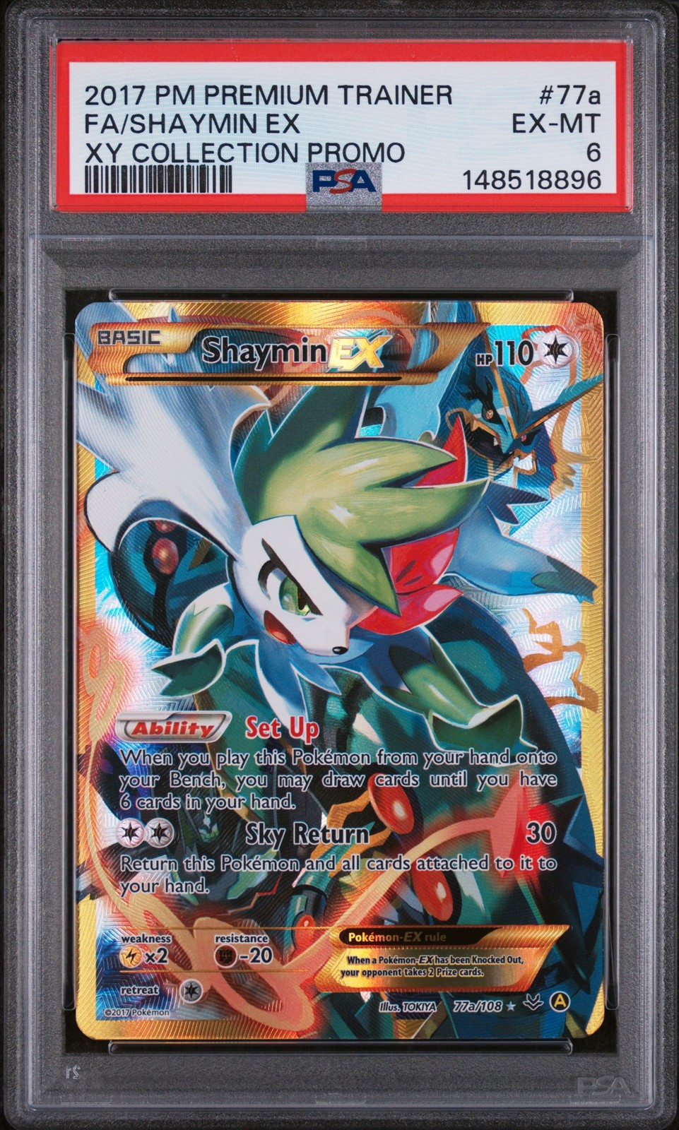 2017 Pokemon Premium Trainer XY Collection Promo Full Art/Shaymin EX 77a