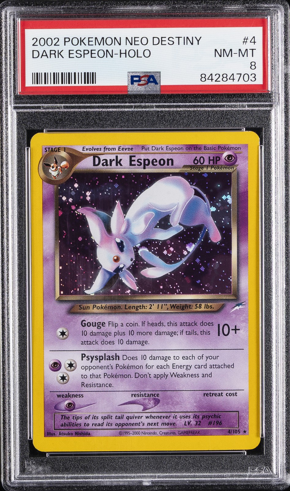 2002 Pokemon Neo Destiny Dark Espeon-Holo 4