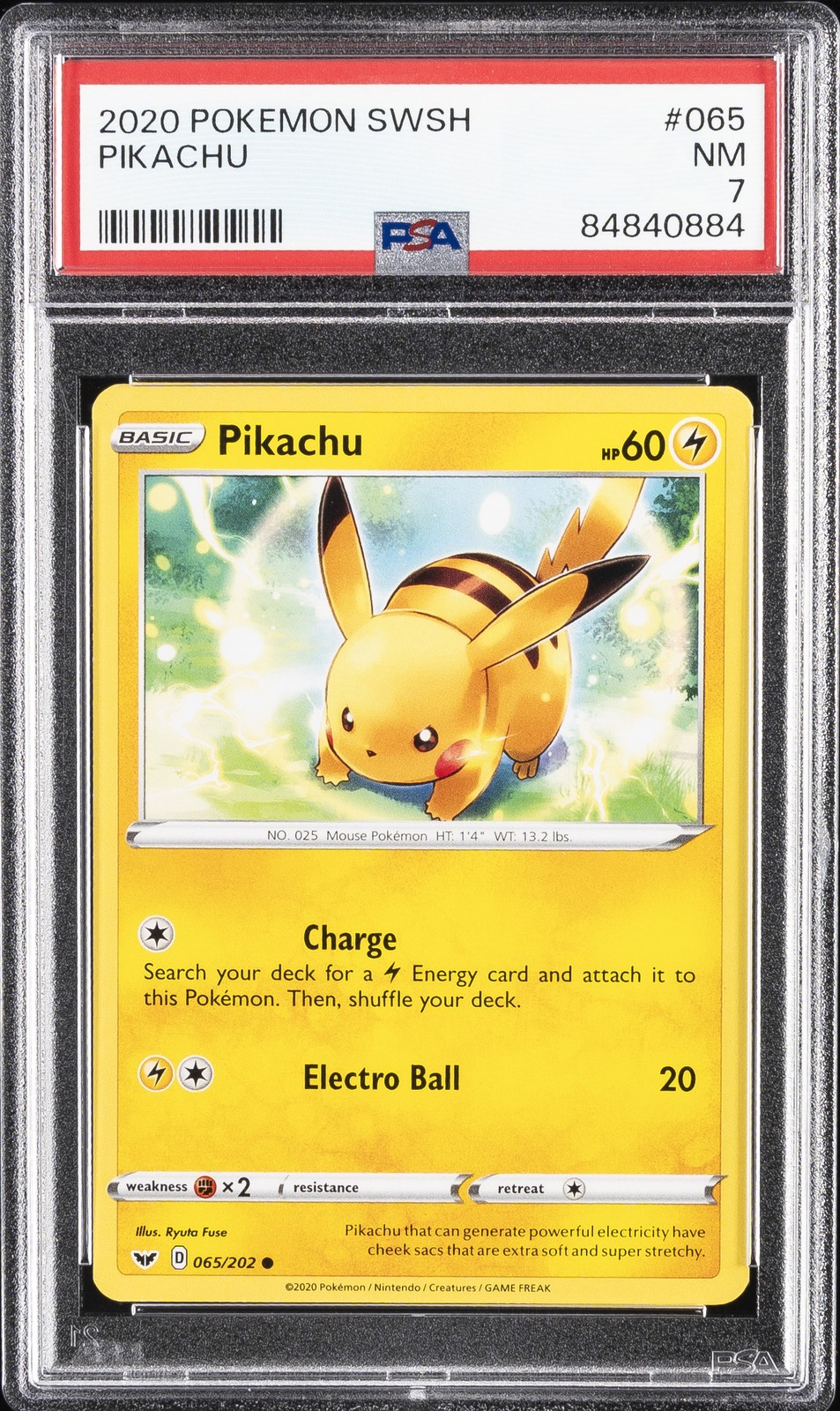 2020 Pokemon Sword & Shield Pikachu 065