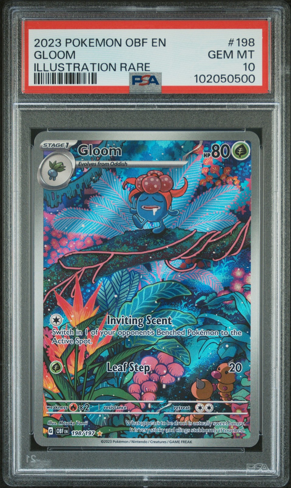 2023 Pokemon Obf EN-Obsidian Flames Gloom Illustration Rare 198
