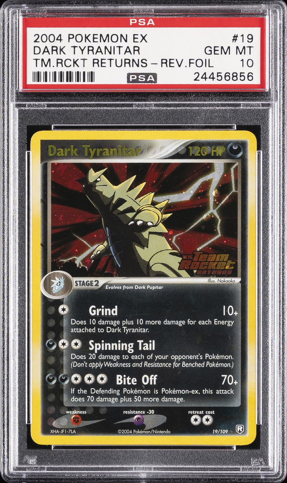 2004 Pokemon EX Team Rocket Returns Dark Tyranitar-Reverse Foil 19