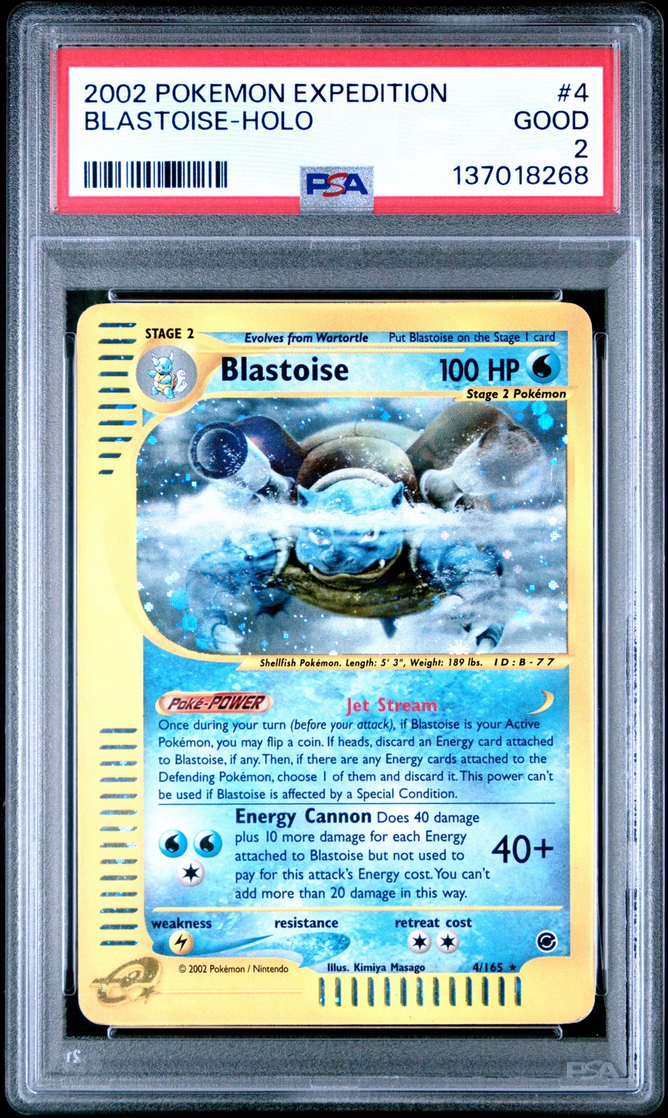 2002 Pokemon Expedition Blastoise-Holo 4
