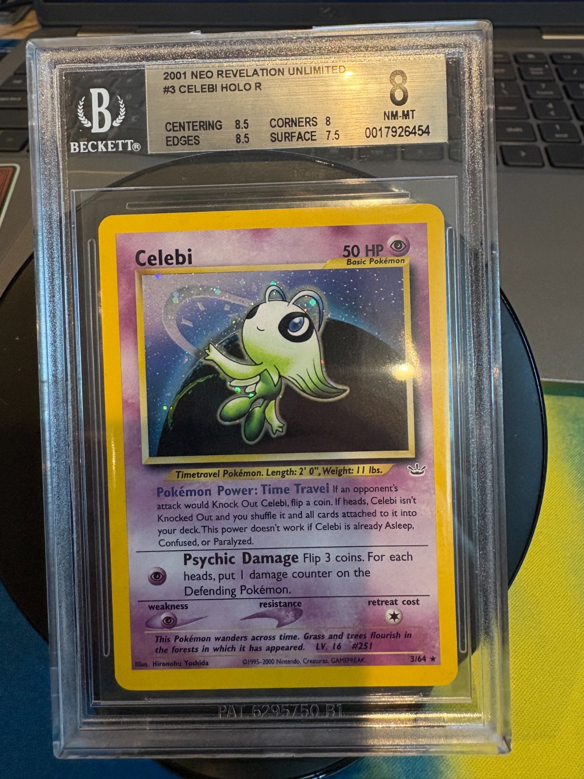 2001 Pokemon Neo Revelation Unlimited Celebi HOLO R 3