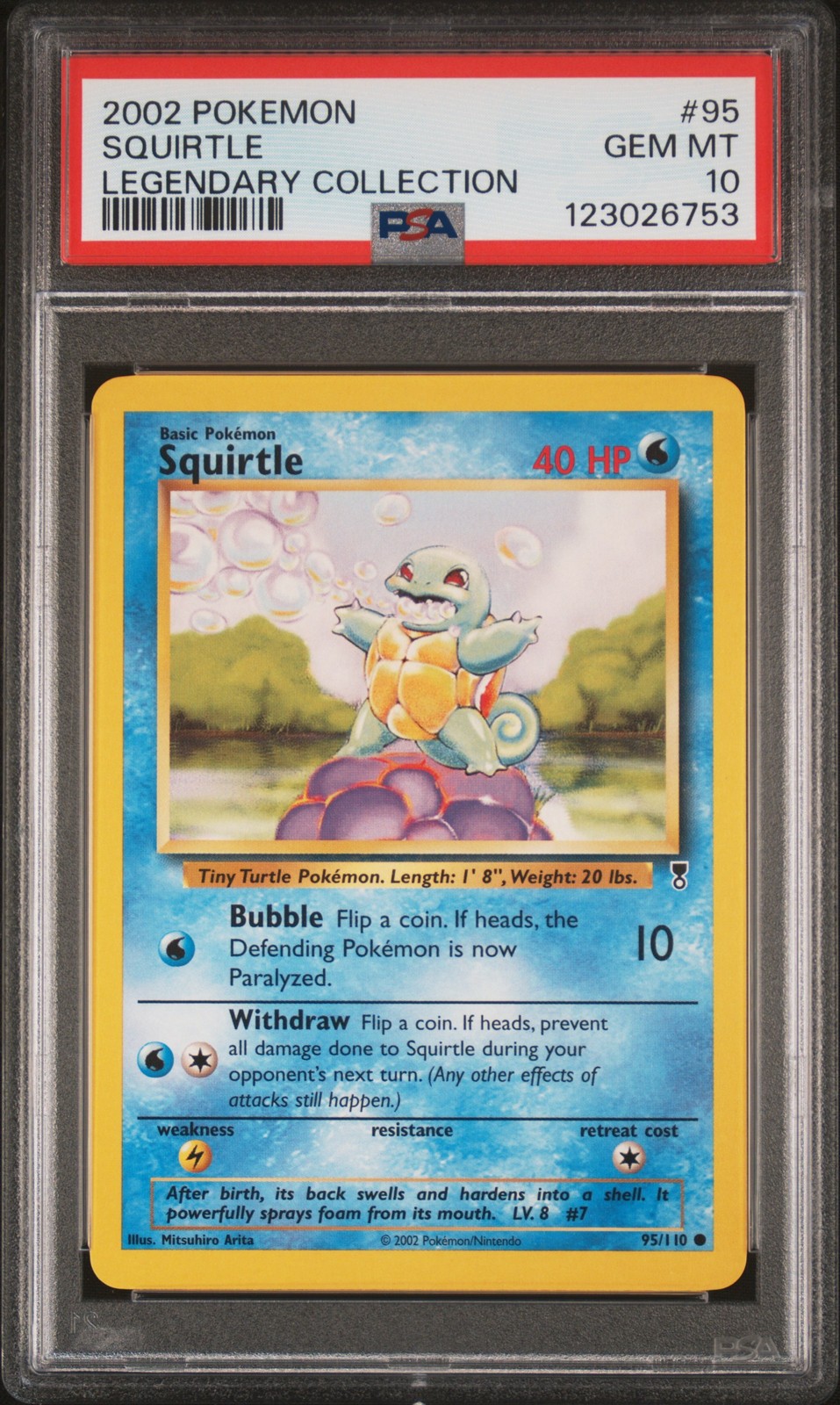 2002 Pokemon Legendary Collection Squirtle 95