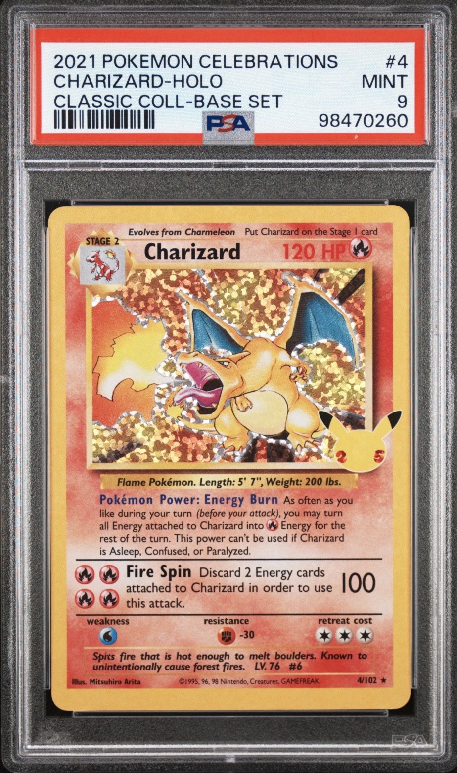 2021 Pokemon Celebrations Classic Collection Charizard-Holo 4