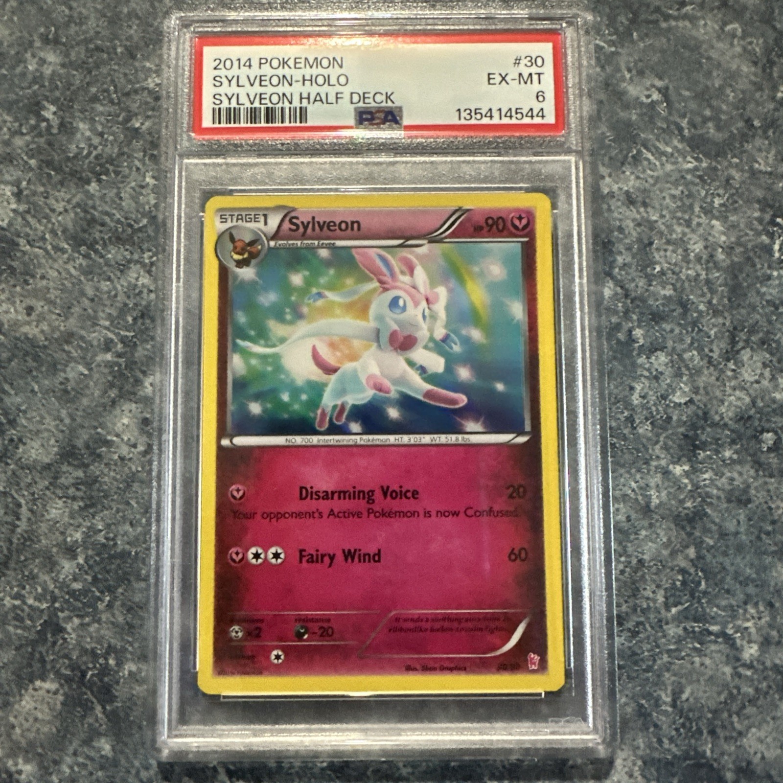 2014 Pokemon XY Sylveon Half Deck Sylveon-Holo 30