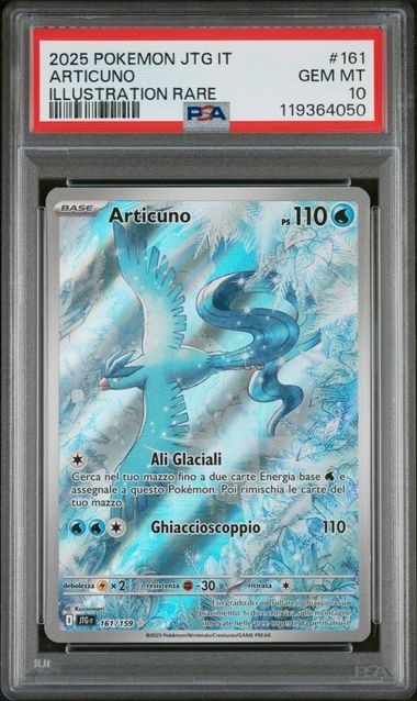 2025 Pokemon Italian Jtg It-Journey Together Articuno Illustration Rare 161
