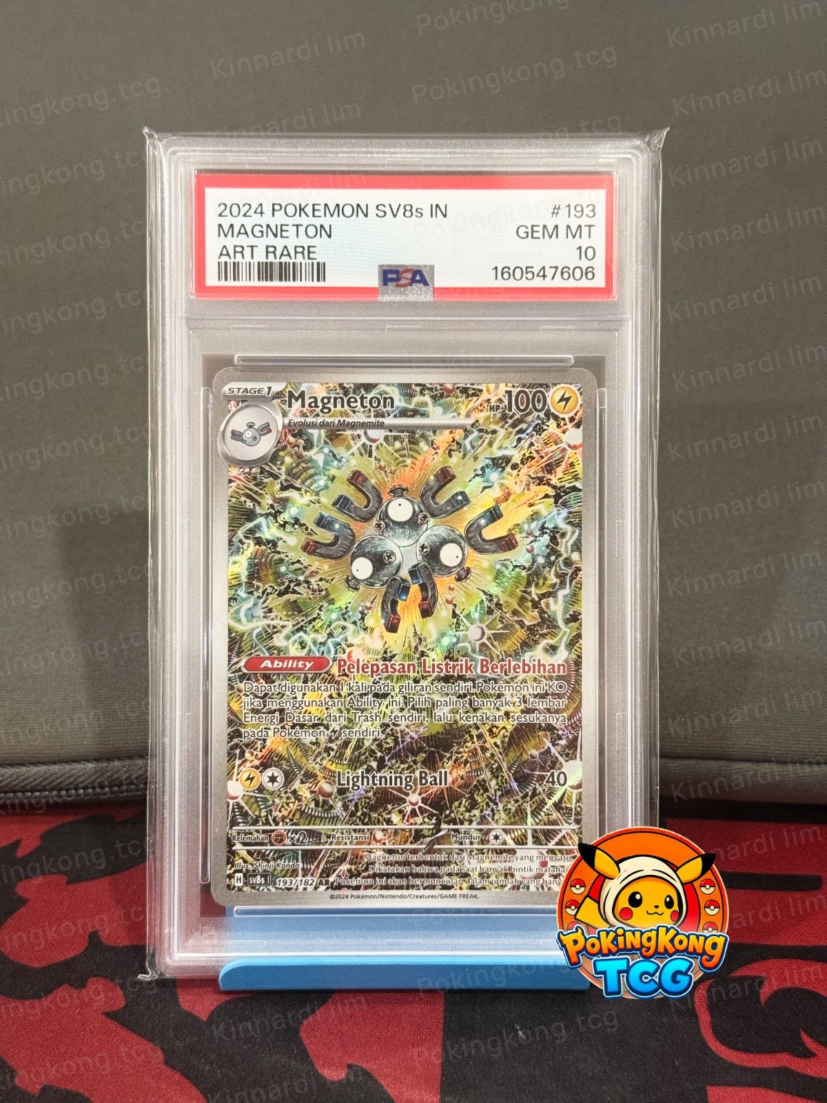 2024 Pokemon Indonesian Sv8s I-Stellar Lightning Magneton Art Rare 193