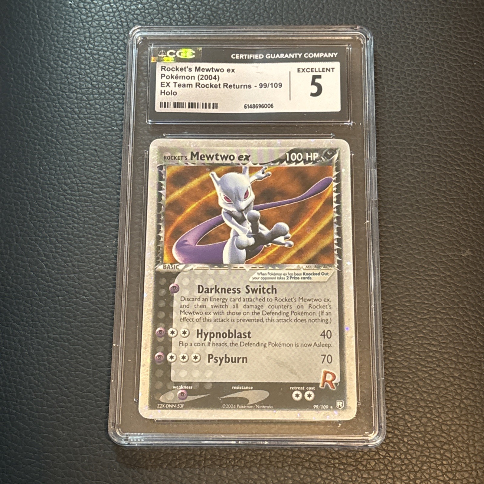 2004 EX Team Rocket Returns - English Rocket's Mewtwo ex Ultra Rare Holo 99/109