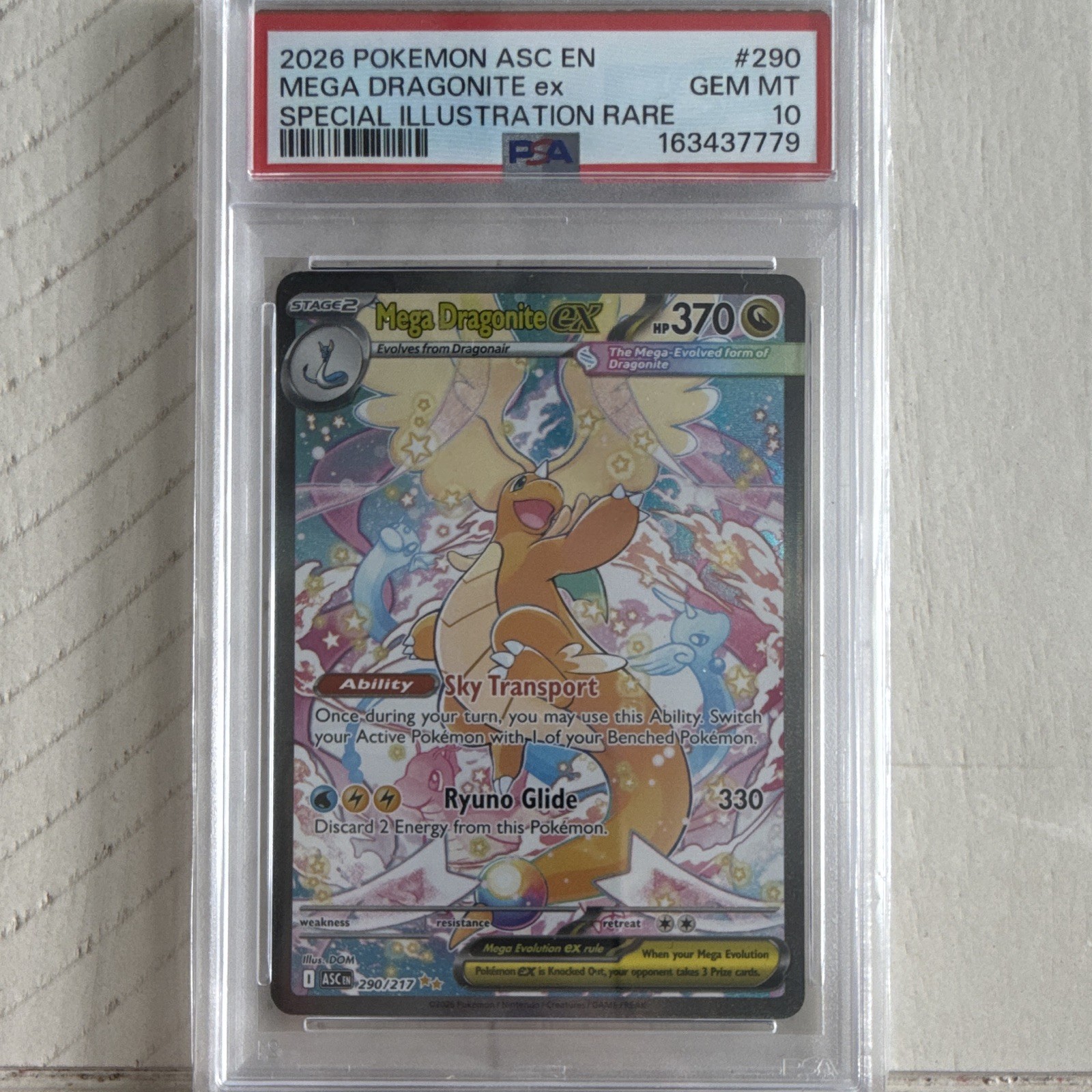 2026 Pokemon Asc EN-Ascended Heroes Mega Dragonite EX Special Illustration Rare 290