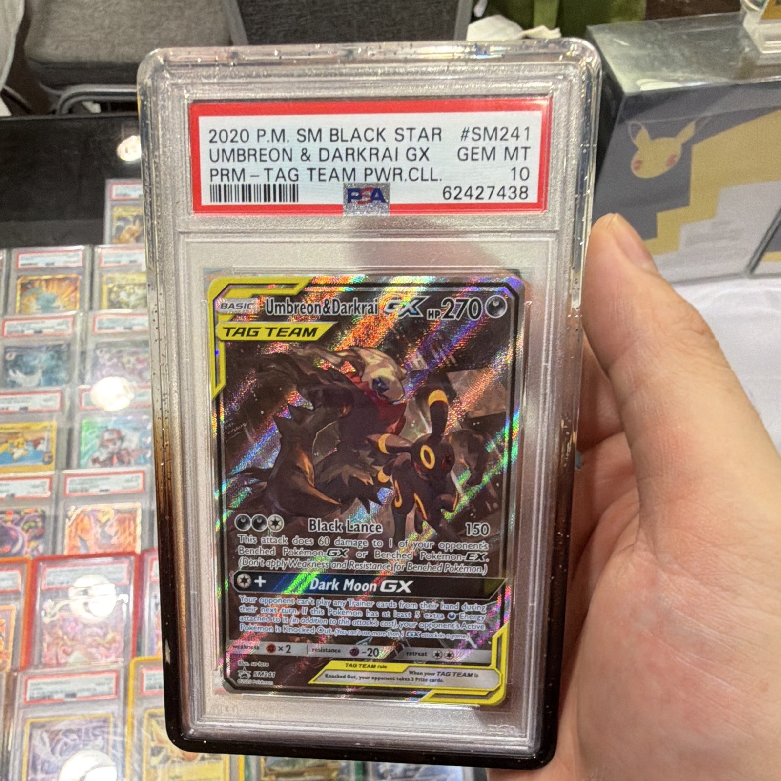 2020 Pokemon SM Black Star Promo Umbreon & Darkrai GX Tag Team Powers Collection SM241