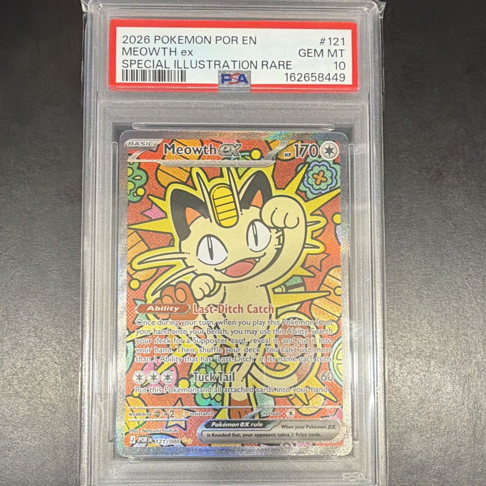 2026 Pokemon Por EN-Perfect Order Meowth EX Special Illustration Rare 121