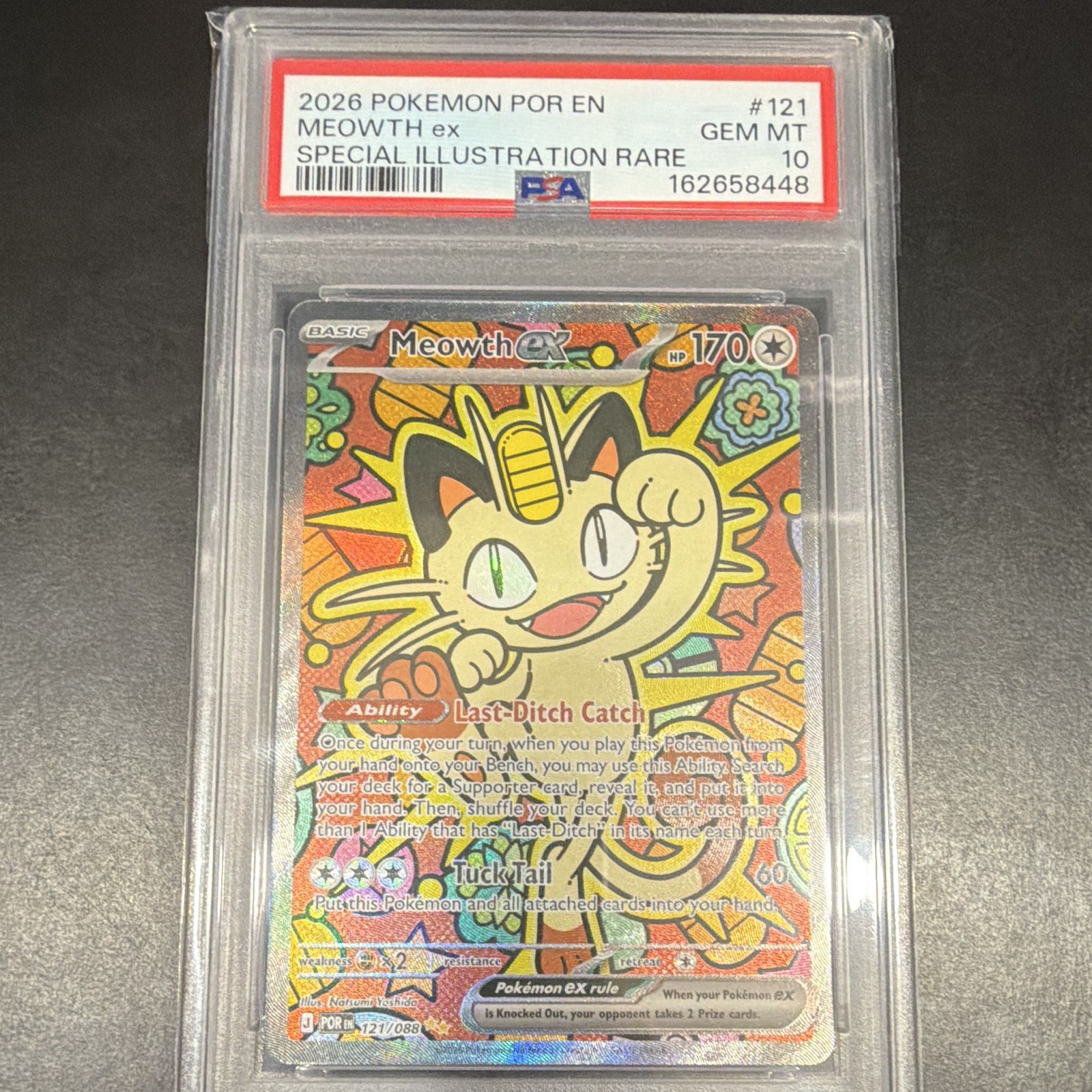 2026 Pokemon Por EN-Perfect Order Meowth EX Special Illustration Rare 121