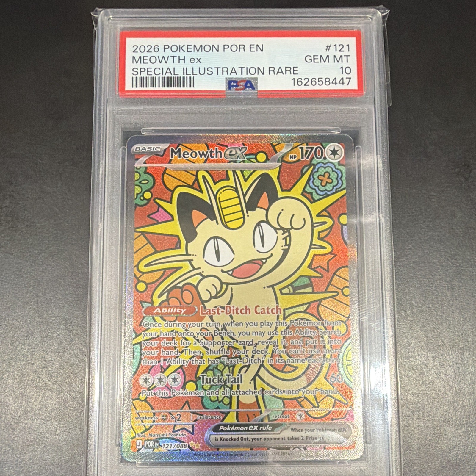 2026 Pokemon Por EN-Perfect Order Meowth EX Special Illustration Rare 121