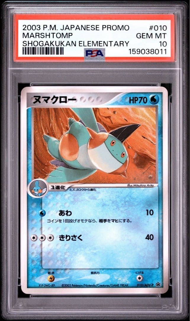 2003 Pokemon Japanese Promo Marshtomp Shogakukan Elementary School 010