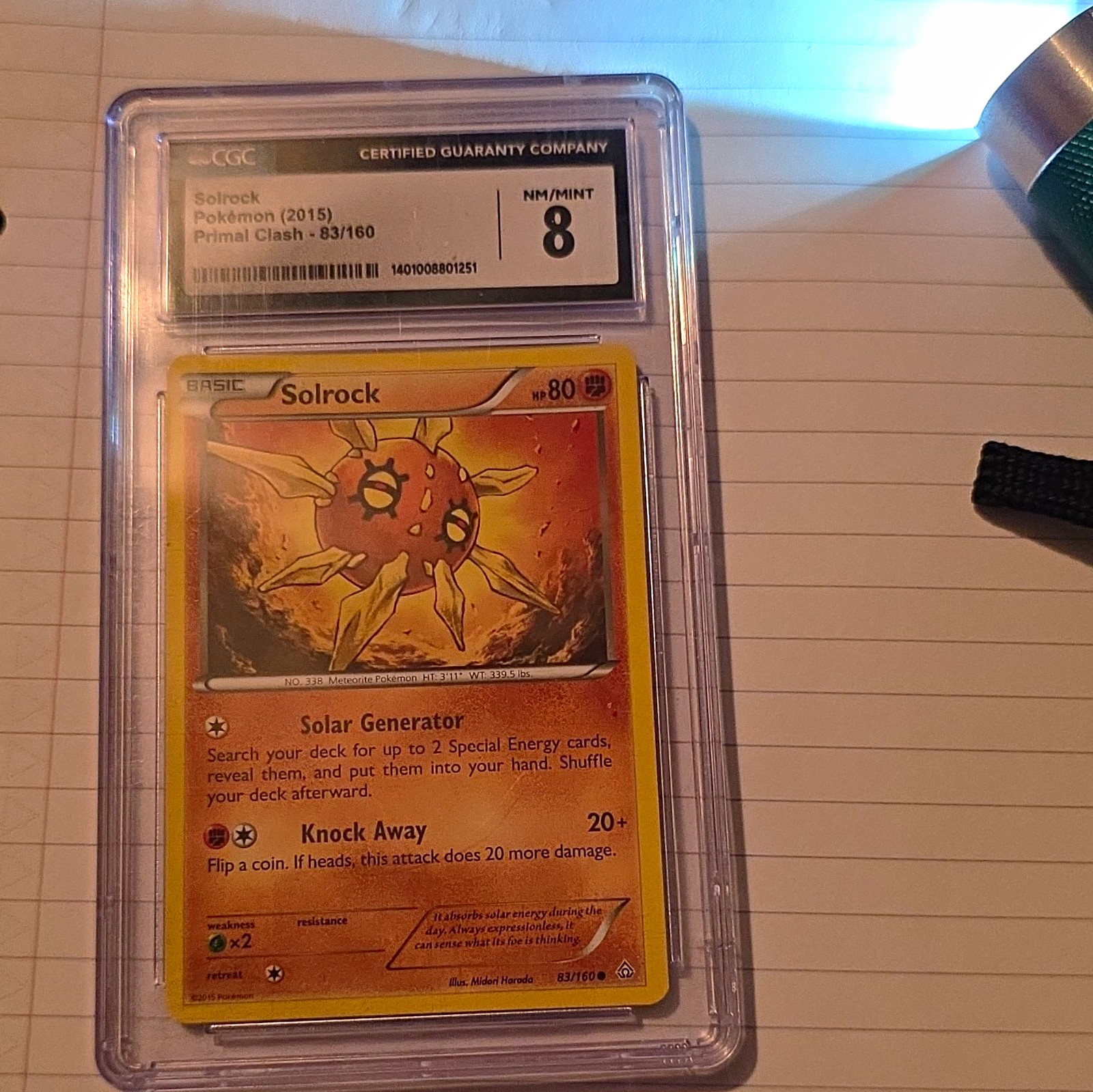2015 Primal Clash - English Solrock Common 83/160