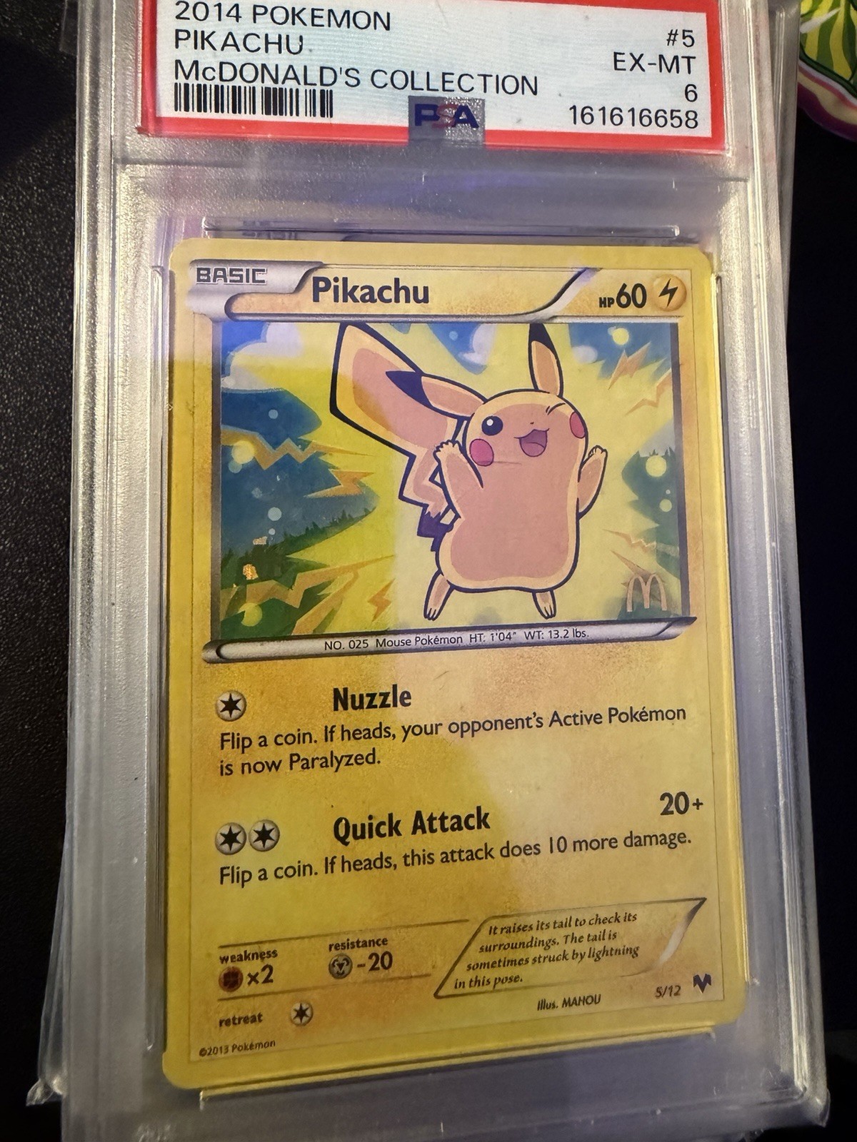 2014 Pokemon McDonald's Collection Pikachu 5