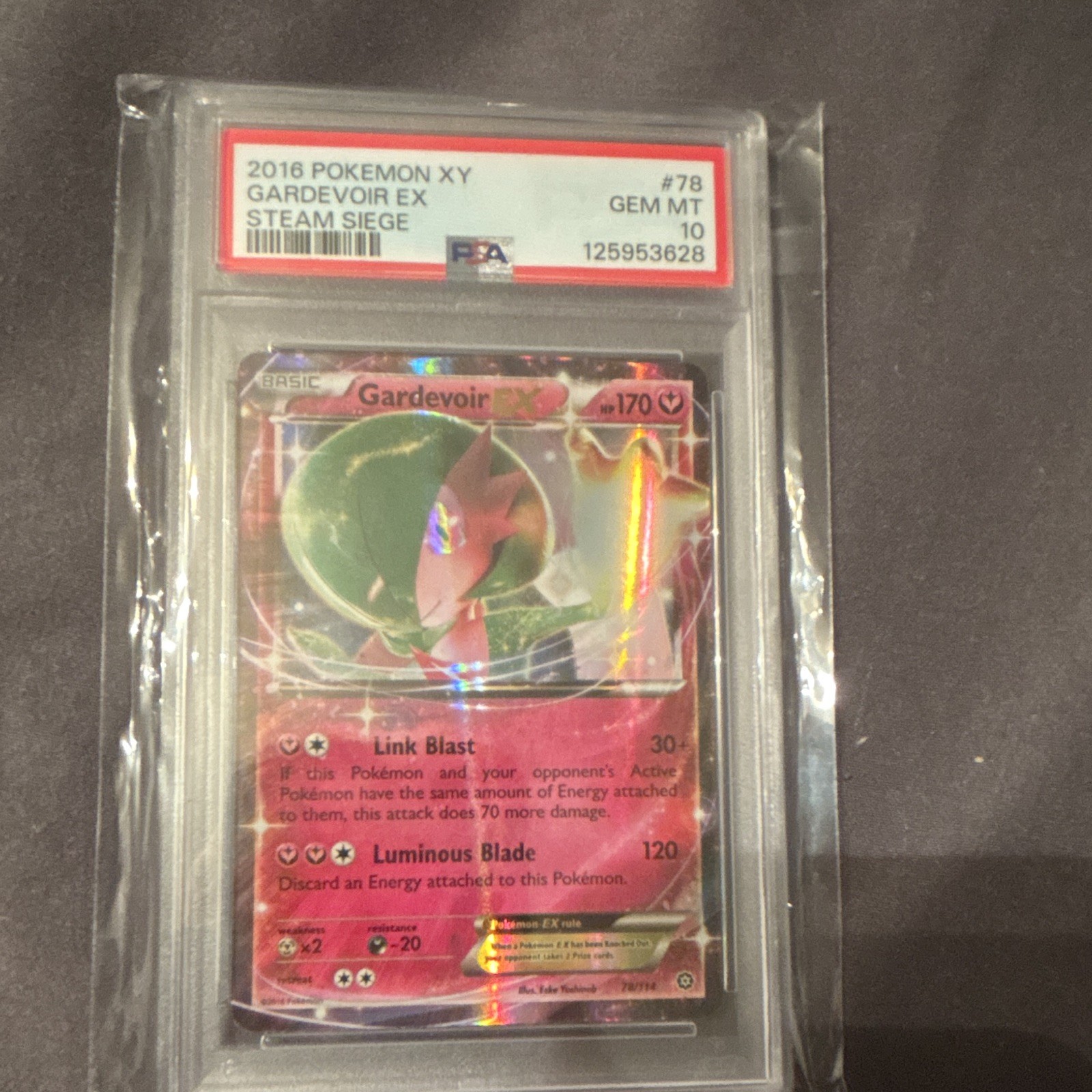 2016 Pokemon XY Steam Siege Gardevoir EX 78