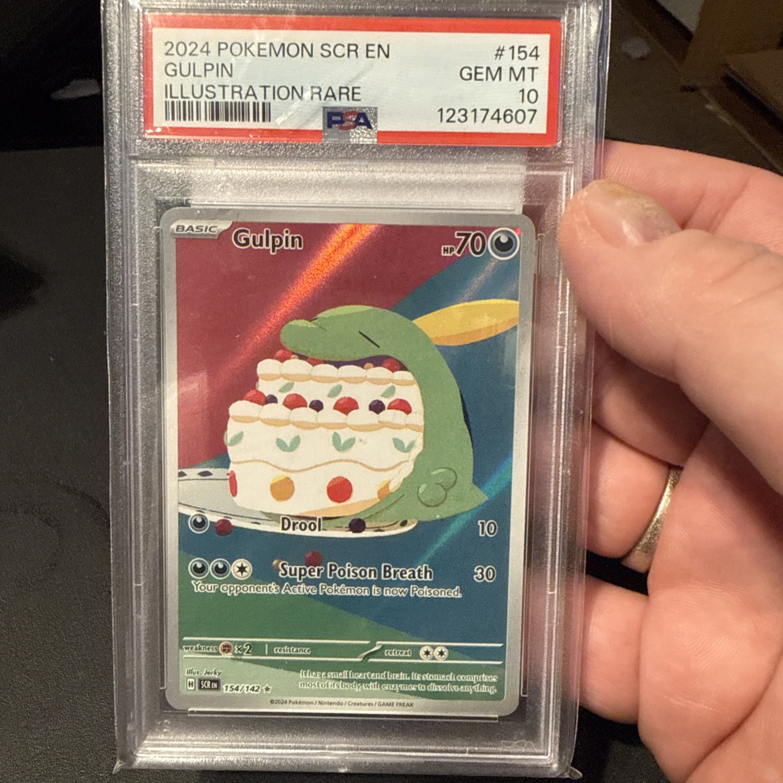 2024 Pokemon Scr EN-Stellar Crown Gulpin Illustration Rare 154