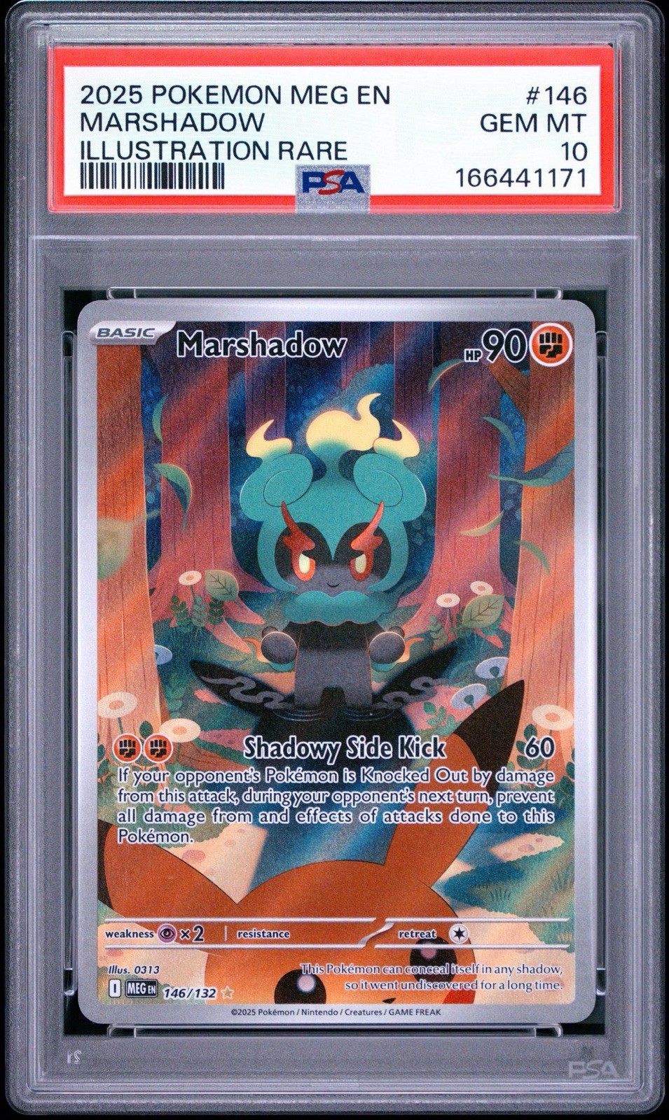 2025 Pokemon Meg EN-Mega Evolution Marshadow Illustration Rare 146