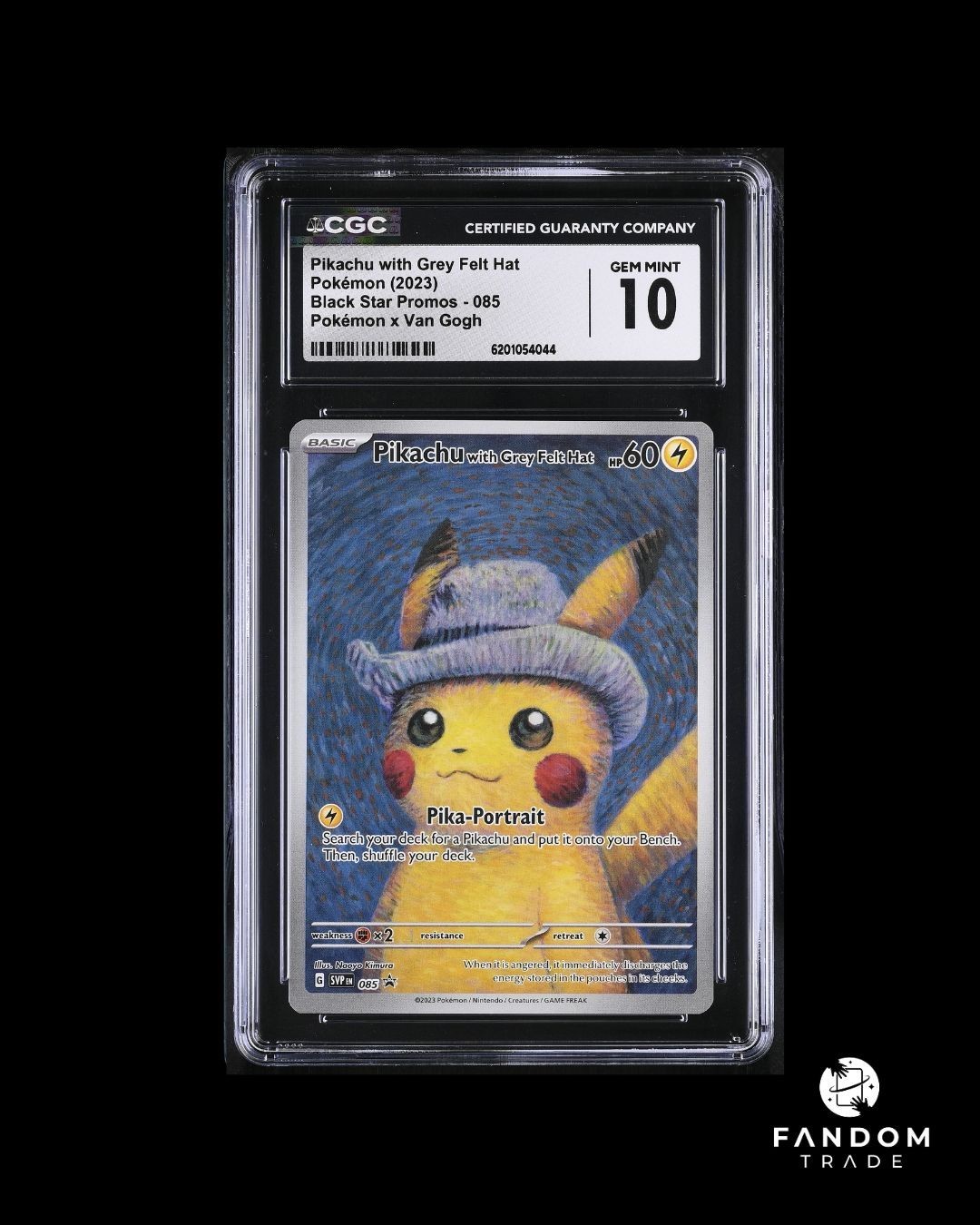 2023 Black Star Promos - Scarlet & Violet SVPEN - English Pikachu with Grey Felt Hat Pokémon x Van Gogh 085