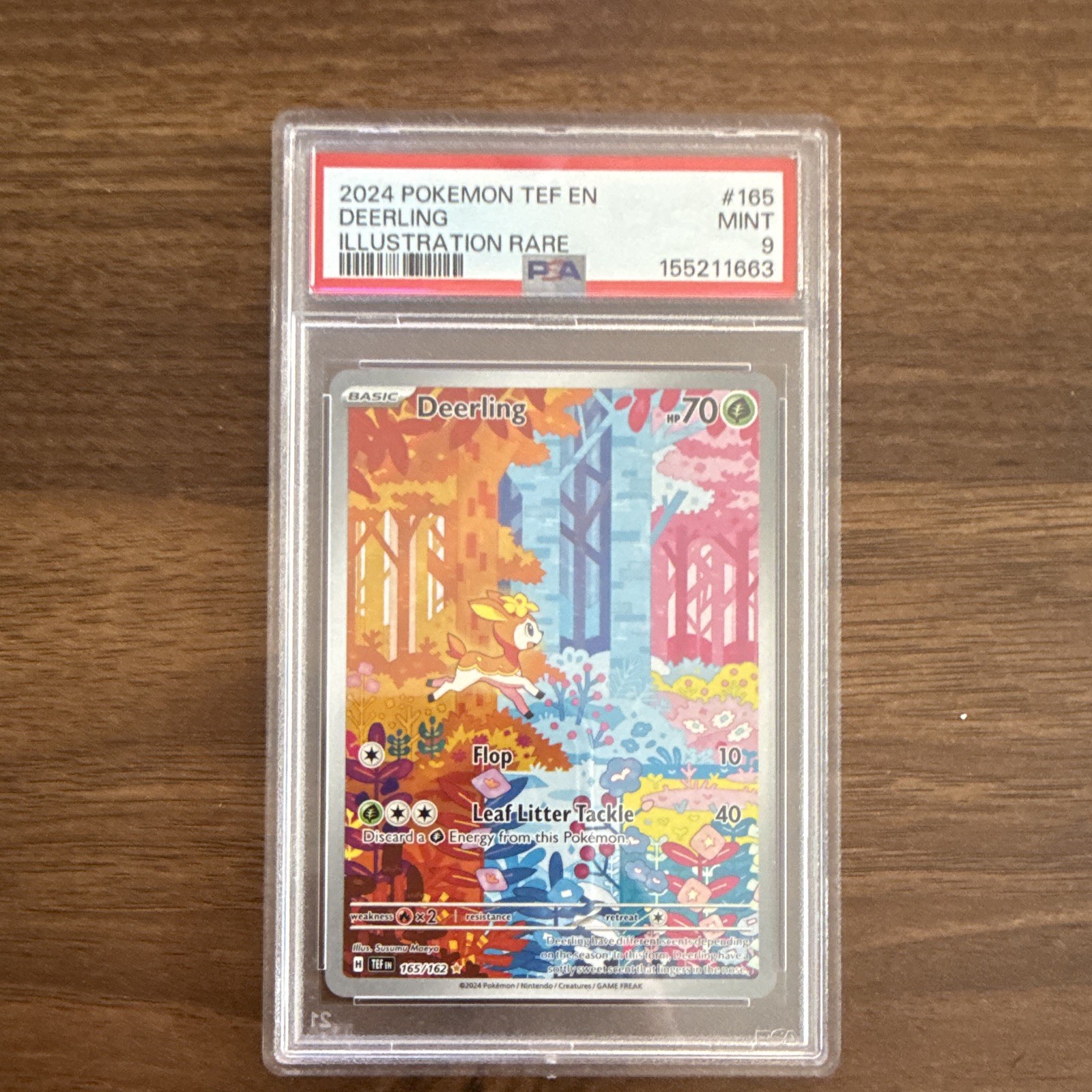 2024 Pokemon Tef EN-Temporal Forces Deerling Illustration Rare 165