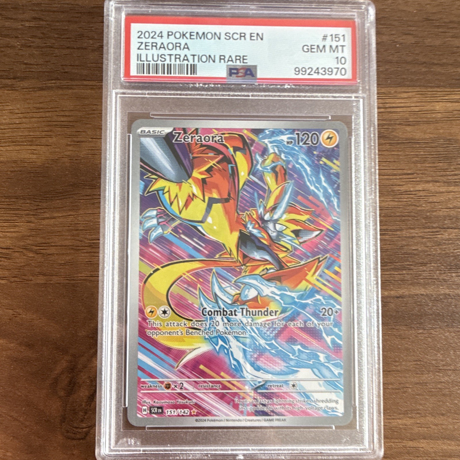 2024 Pokemon Scr EN-Stellar Crown Zeraora Illustration Rare 151