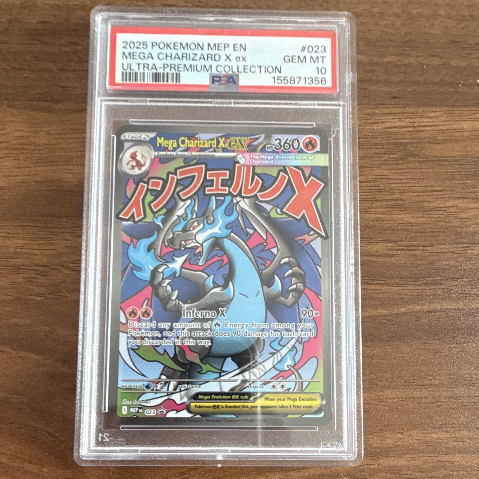 2025 Pokemon Mep EN-Me Black Star Promo Mega Charizard X EX Mega Charizard X EX Ultra-Premium Collection 023