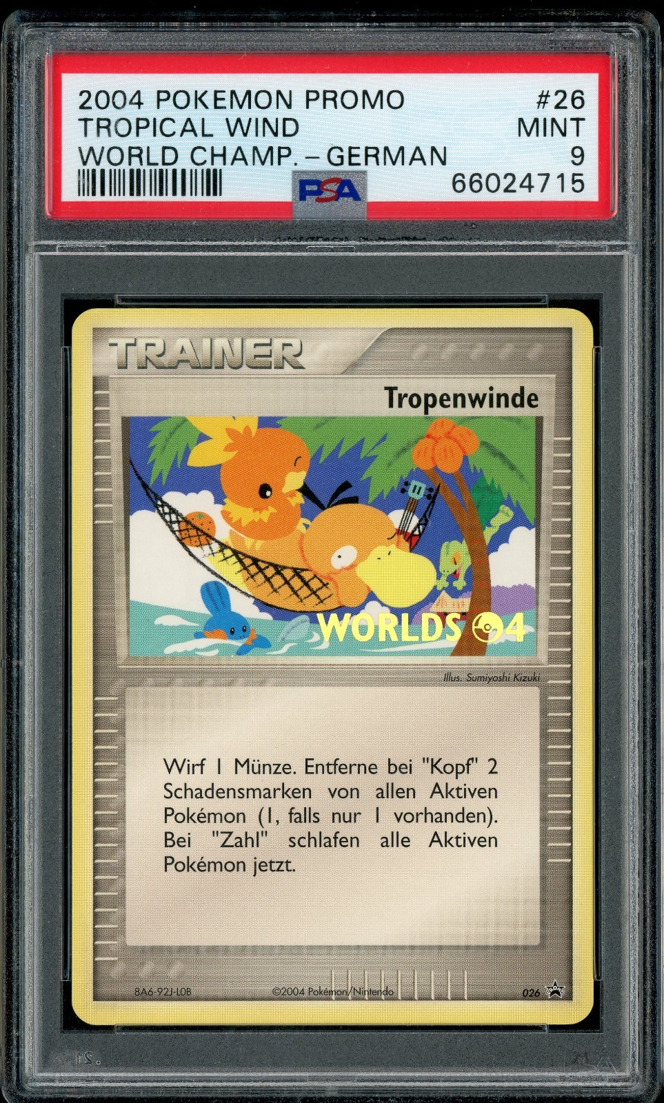 2004 Pokemon World Championships Promo Tropical Wind German 26