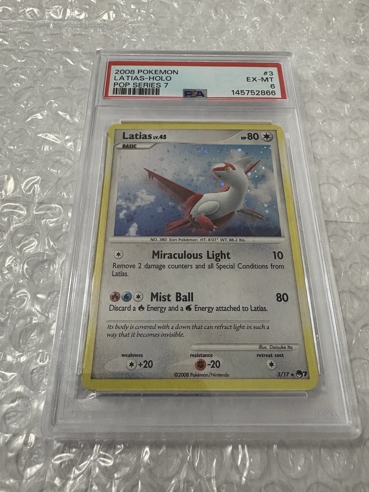 2008 Pokemon Pop Series 7 Latias-Holo 3