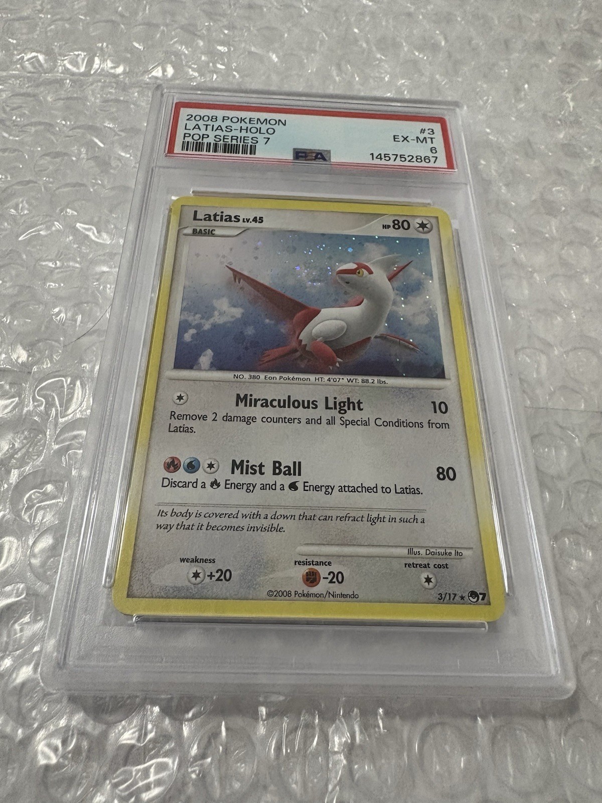 2008 Pokemon Pop Series 7 Latias-Holo 3