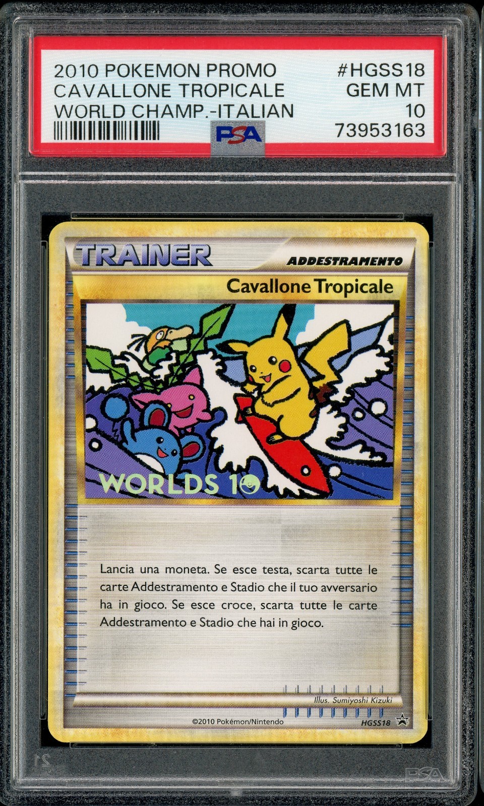 2010 Pokemon World Championships Promo Cavallone Tropicale Italian HGSS18