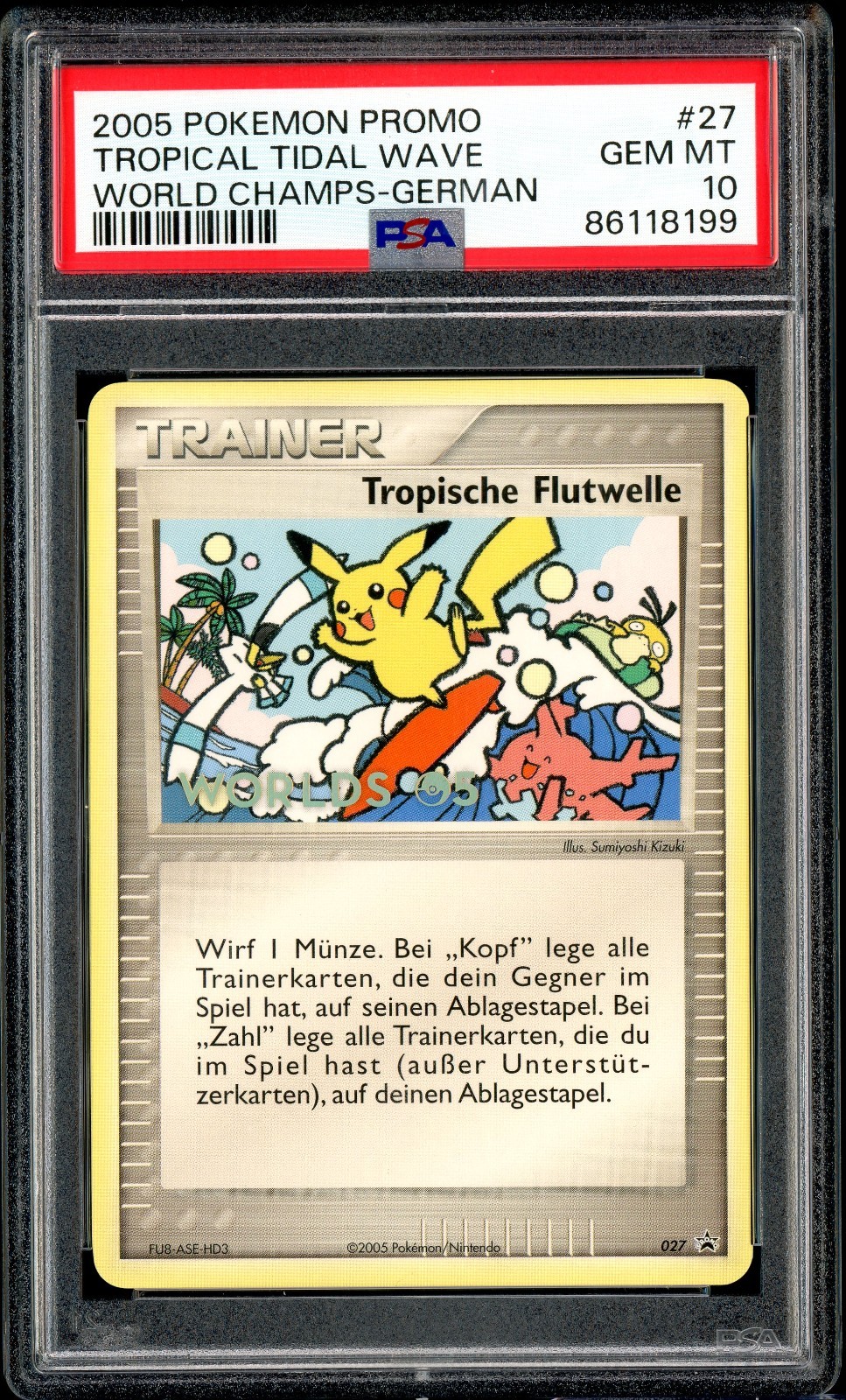 2005 Pokemon World Championship Promo Tropical Tidal Wave German 27