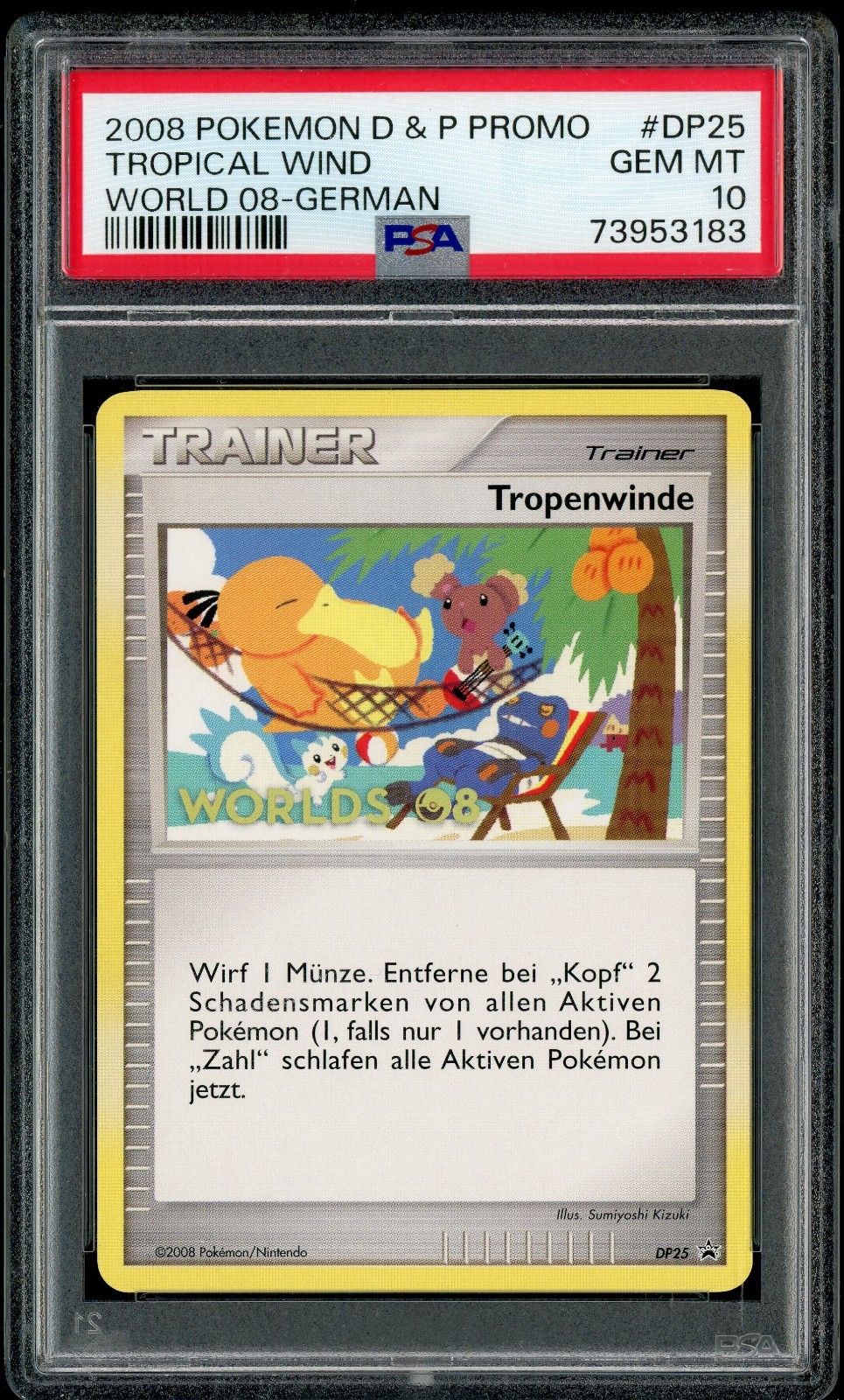 2008 Pokemon Diamond & Pearl World 08 Promo Tropical Wind German DP25