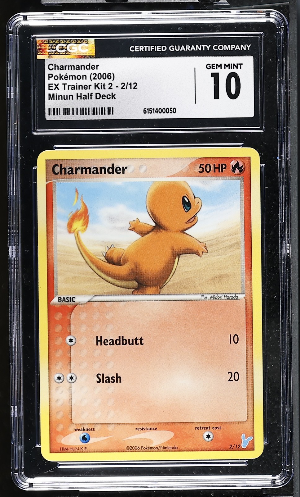 2006 EX Trainer Kit 2 - English Charmander Minun Half Deck 2/12