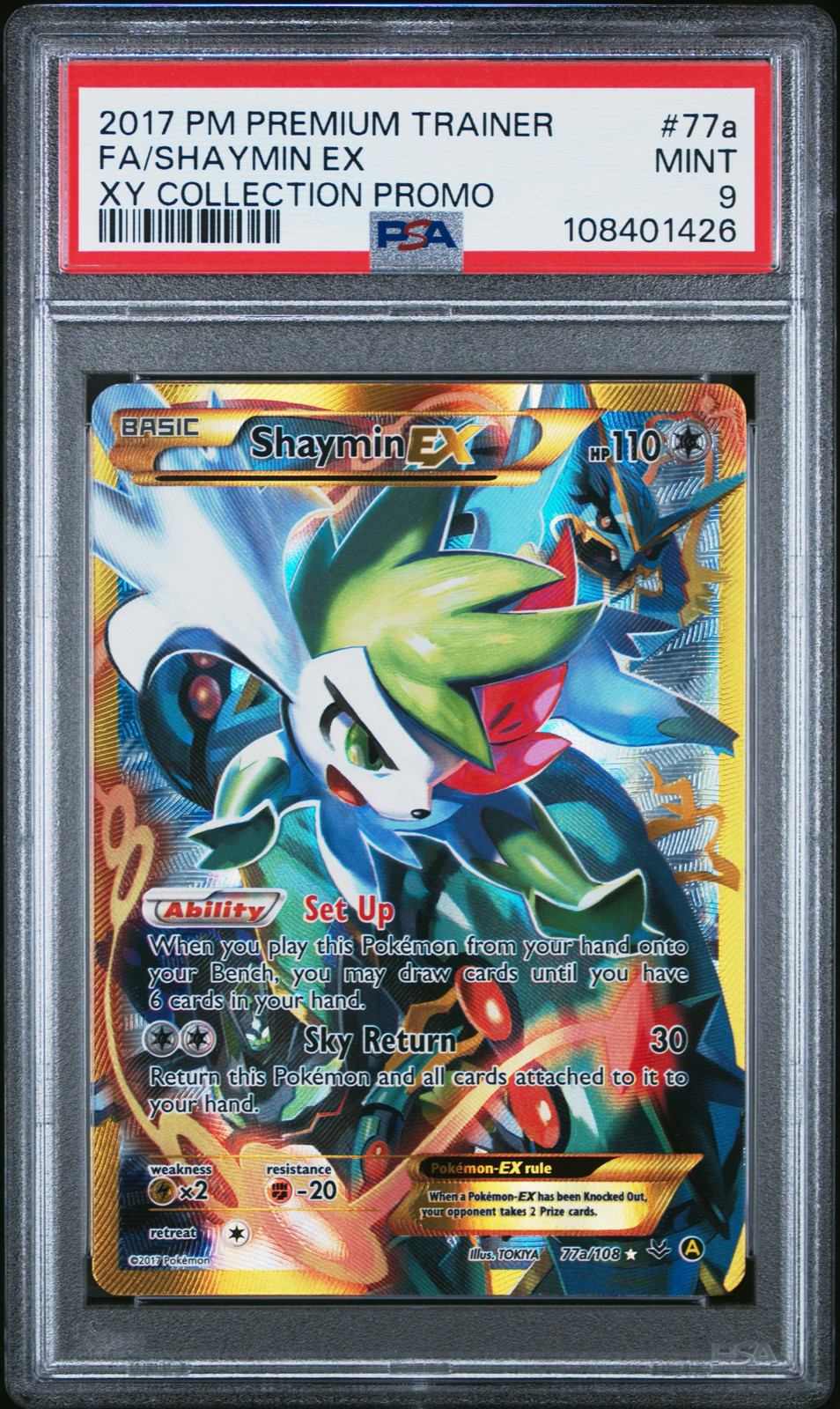 2017 Pokemon Premium Trainer XY Collection Promo Full Art/Shaymin EX 77a
