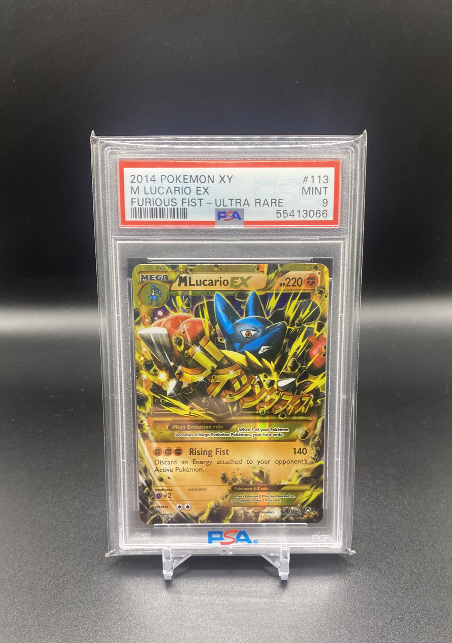 2014 Pokemon XY Furious Fists M Lucario EX Ultra Rare 113