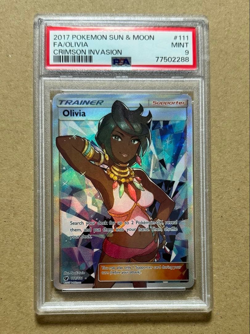 2017 Pokemon Sun & Moon Crimson Invasion Full Art/Olivia 111