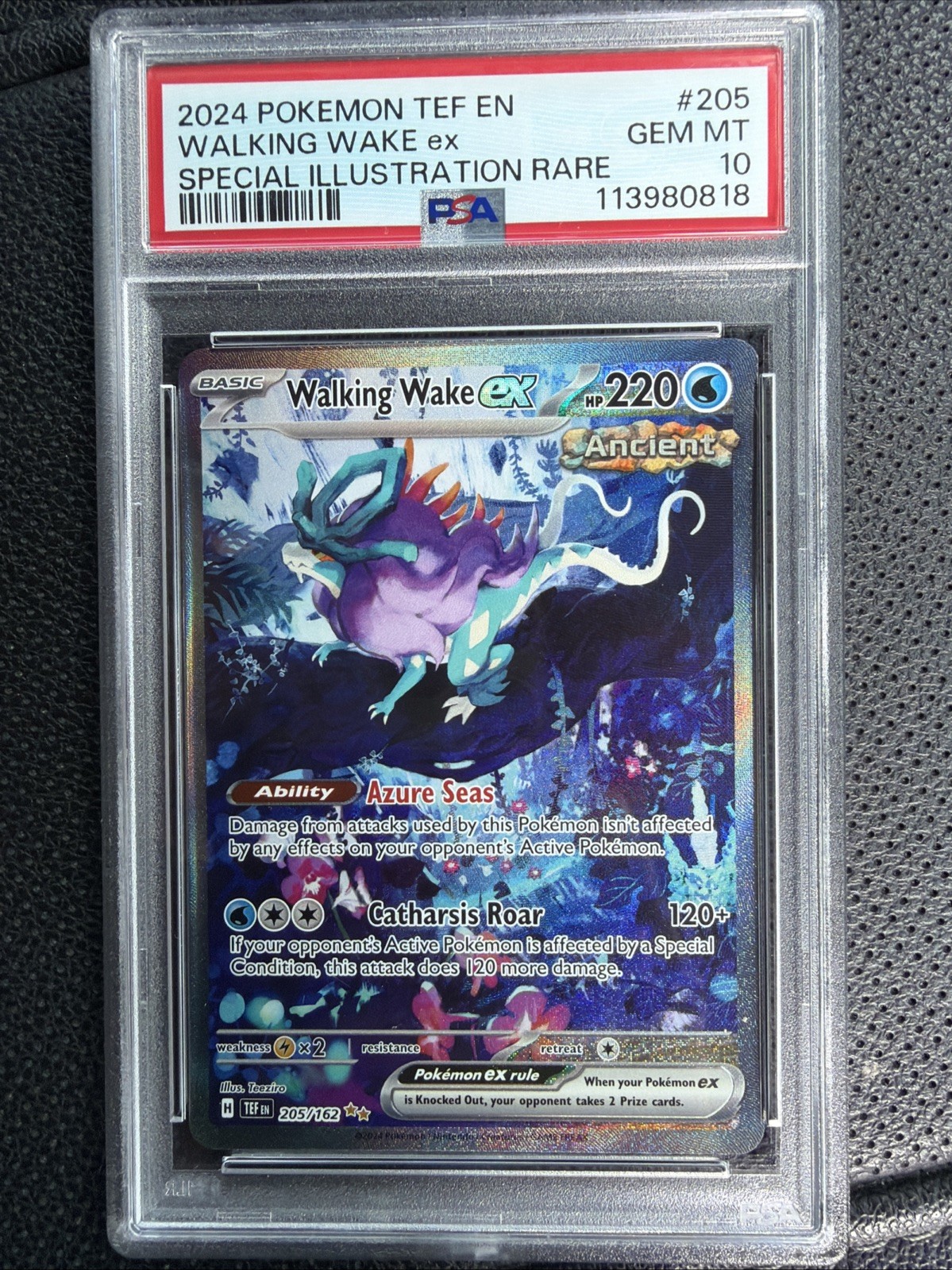 2024 Pokemon Tef EN-Temporal Forces Walking Wake EX Special Illustration Rare 205